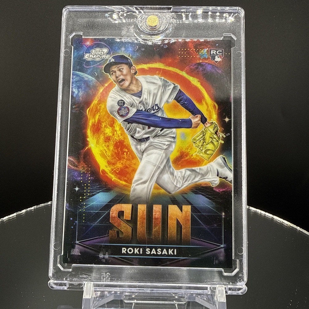 2025 Topps Chrome Cosmic Roki Sasaki Planetary Pursuit Sun Dodgers SSP